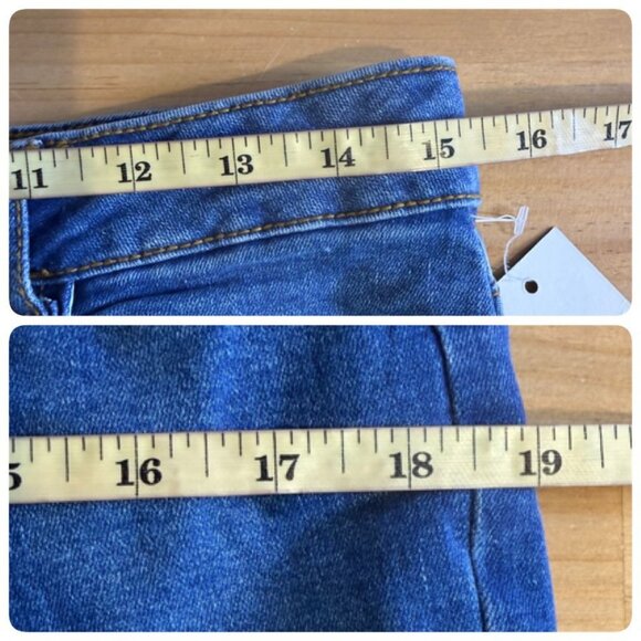 66. Denim on Denim Womens Buttons Shirt Sz LARGE- Bootcut Jean Sz 31 Chambray - Picture 9 of 16